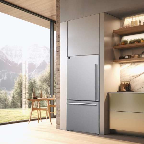 FORNO Premium 2 - Piece Kitchen Bundle - Leonardo Espresso 30" Stainless Steel Electric Range, 31" Stainless Steel Bottom Freezer Refrigerator - Ocklawaha Outpost