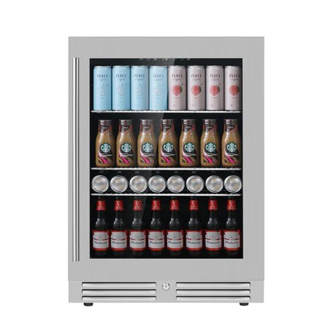 24 Inch Under Counter LOW-E Glass Door Beer Fridge - Ocklawaha Outpost