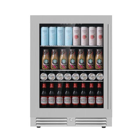 24 Inch Under Counter LOW-E Glass Door Beer Fridge - Ocklawaha Outpost