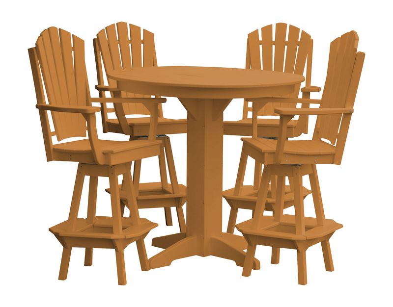 Amish Crafted Poly Adirondack Dining Bar Set - Ocklawaha Outpost