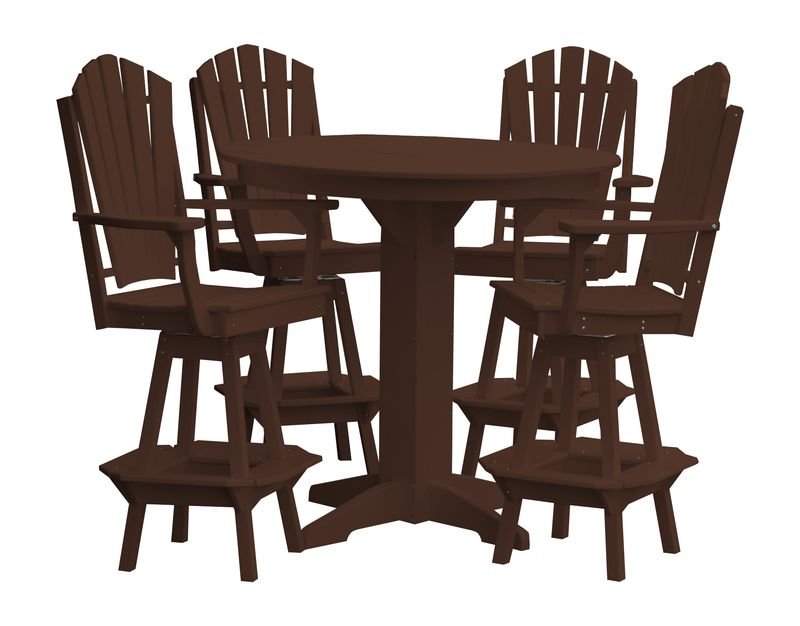 Amish Crafted Poly Adirondack Dining Bar Set - Ocklawaha Outpost