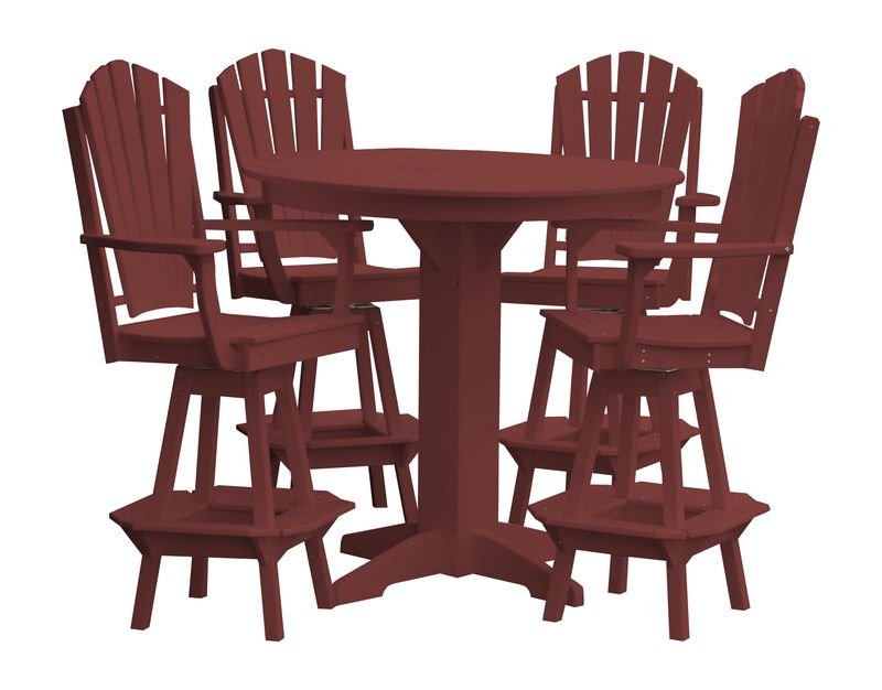 Amish Crafted Poly Adirondack Dining Bar Set - Ocklawaha Outpost