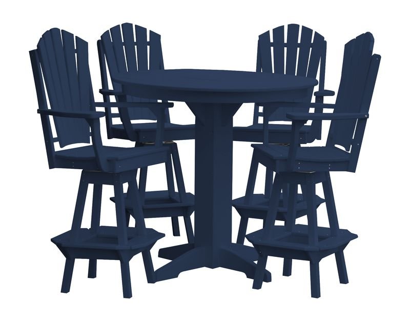 Amish Crafted Poly Adirondack Dining Bar Set - Ocklawaha Outpost