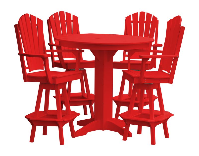 Amish Crafted Poly Adirondack Dining Bar Set - Ocklawaha Outpost