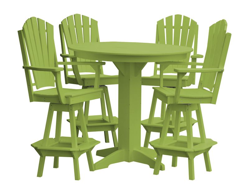 Amish Crafted Poly Adirondack Dining Bar Set - Ocklawaha Outpost