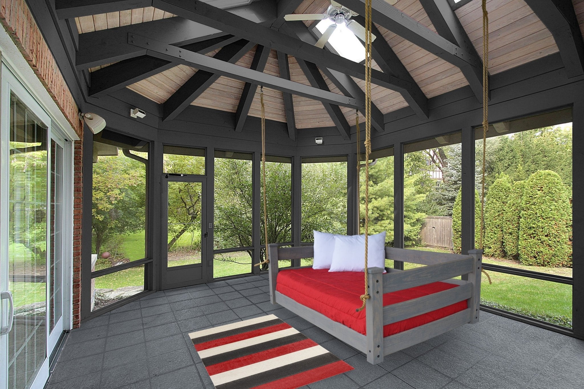 Amish Crafted Twin Homestead Hanging Daybed w Ropes – Ocklawaha Outpost