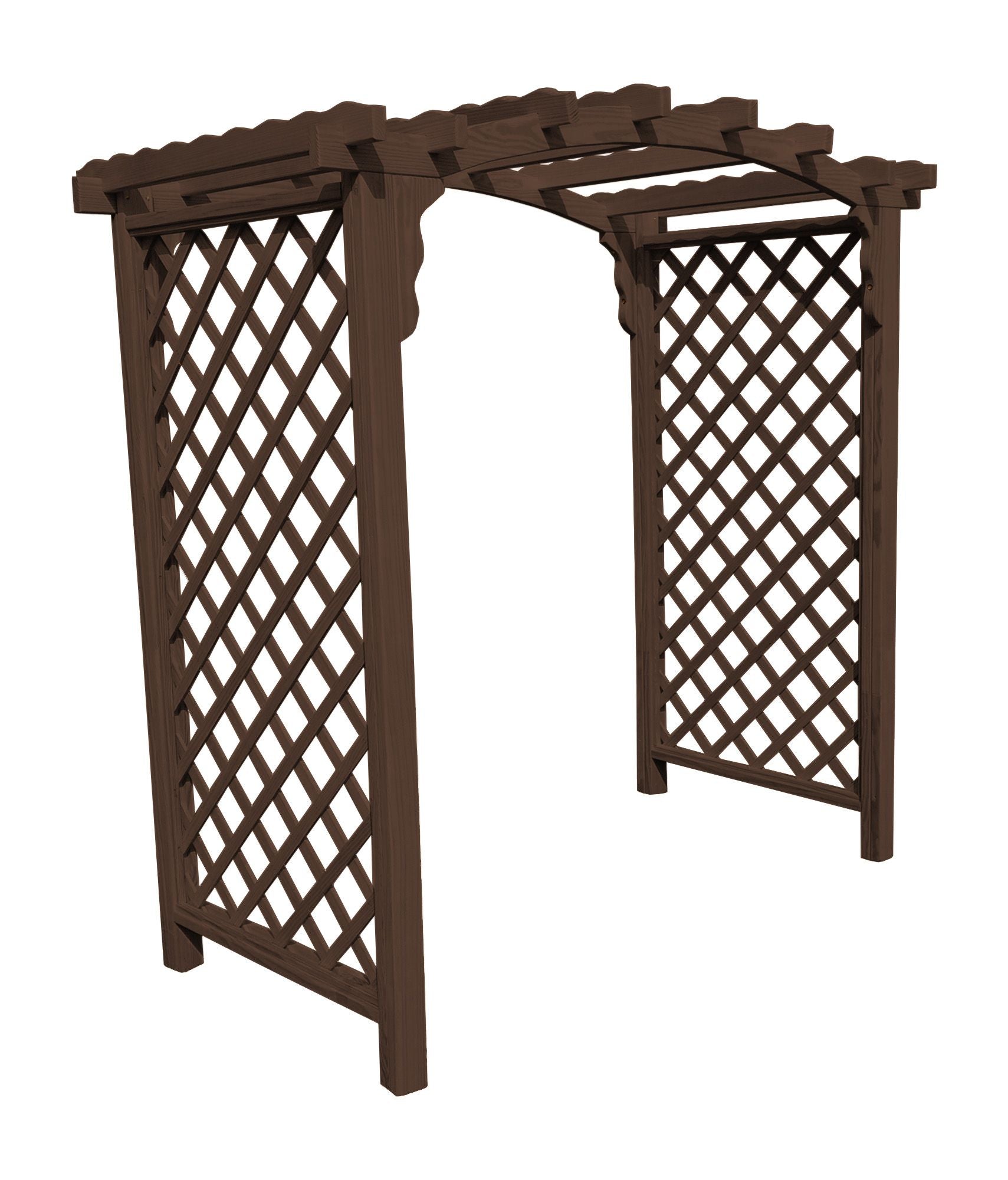 Amish Designed 6' Jamesport Arbor, Crafted with Premium Heart Pine Treated Lumber - Ocklawaha Outpost