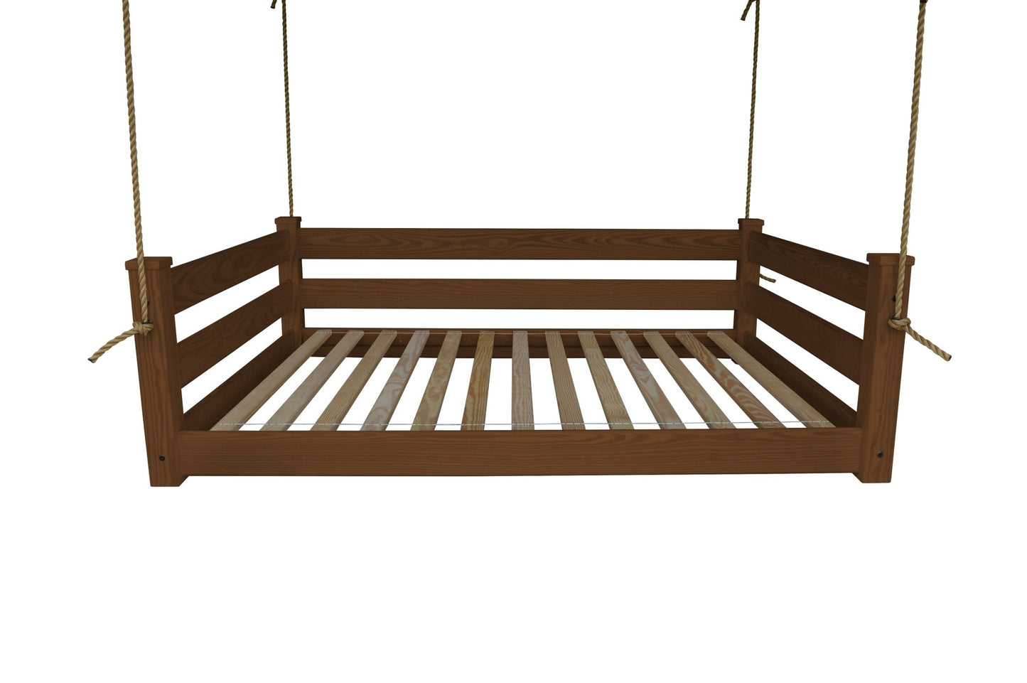 Amish Handcrafted Full Homestead Hanging Daybed with Rope - Ocklawaha Outpost