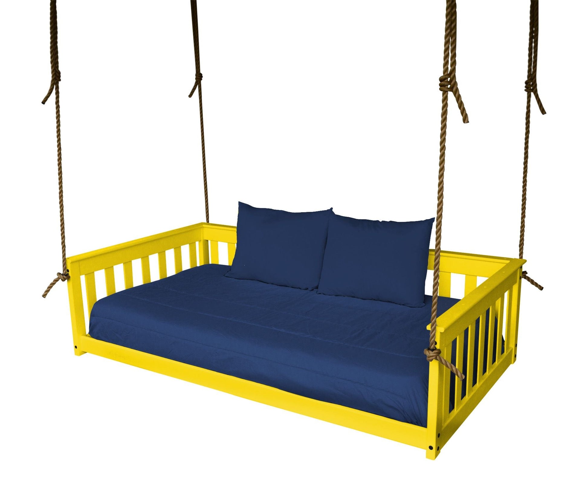 Amish HandcraftedTwin Mission Hanging Daybed with Rope - Ocklawaha Outpost