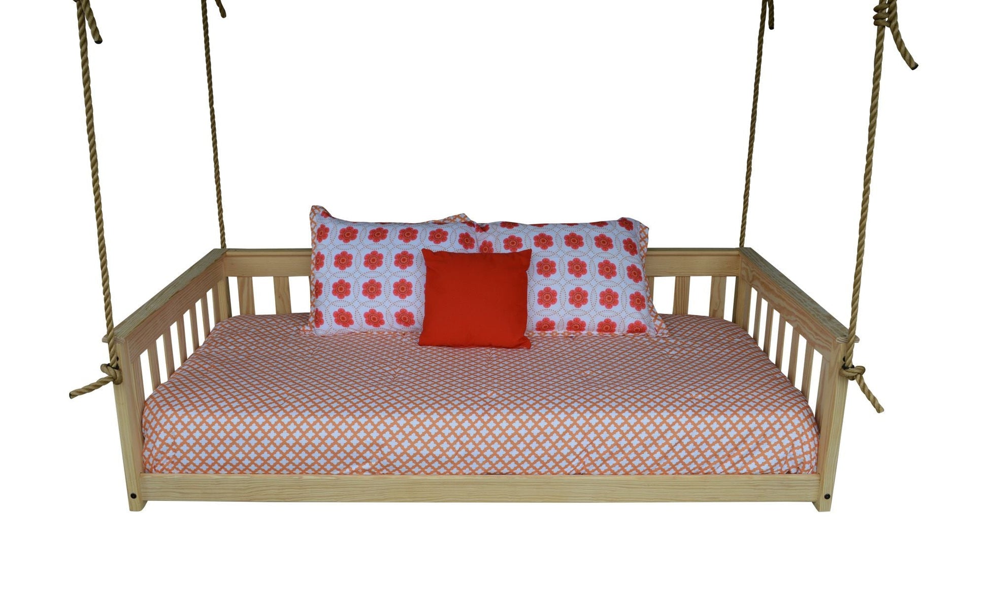 Amish HandcraftedTwin Mission Hanging Daybed with Rope - Ocklawaha Outpost