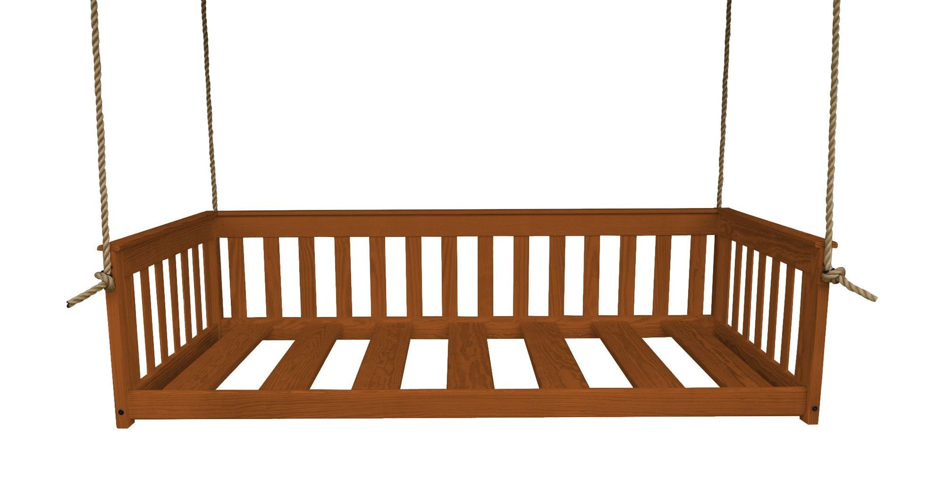 Amish HandcraftedTwin Mission Hanging Daybed with Rope - Ocklawaha Outpost