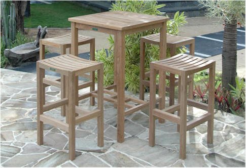 Bahama Montego 5 - Pieces Square Bar Set - Ocklawaha Outpost