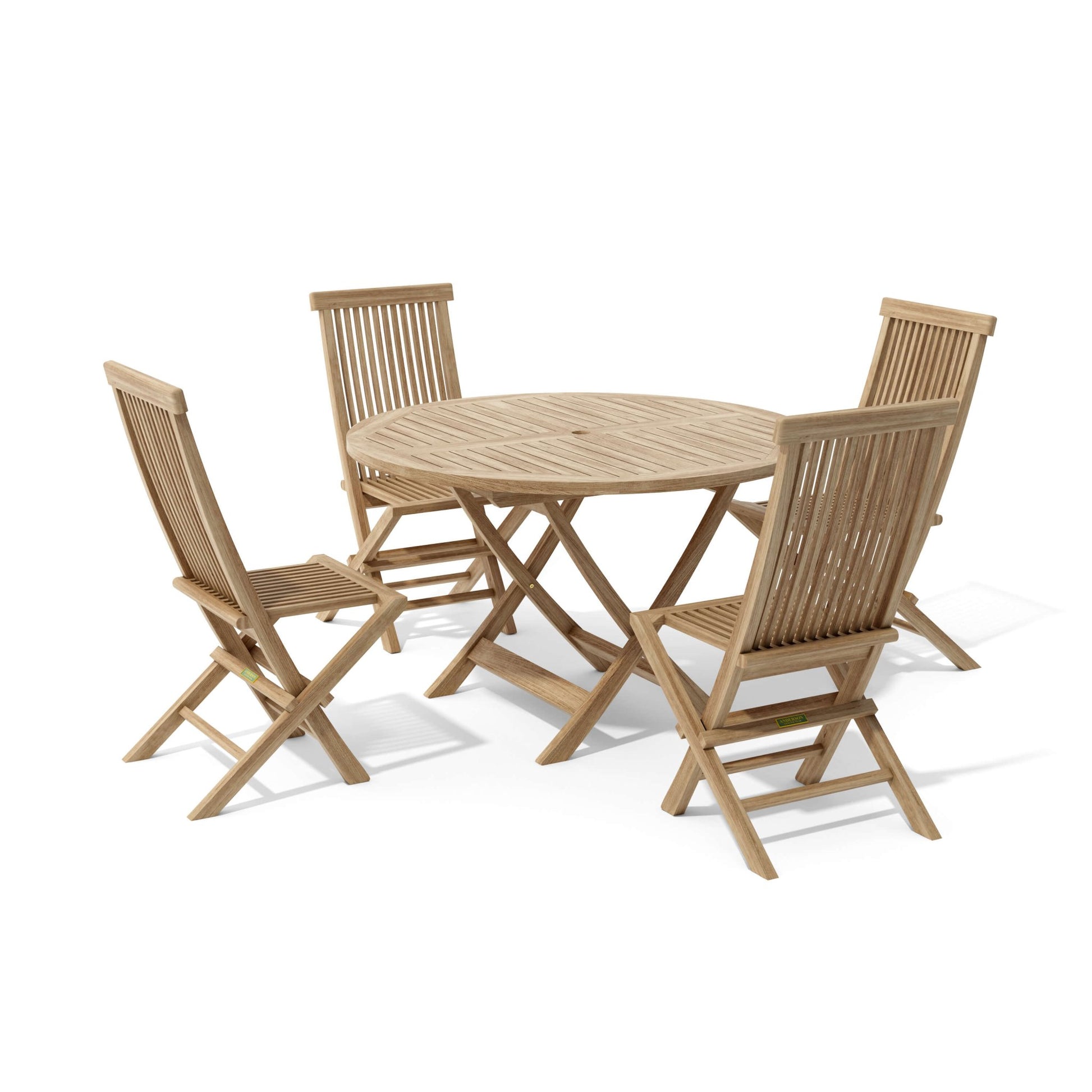 Classic Bahama 5 - Pieces Folding Dining Set - Ocklawaha Outpost