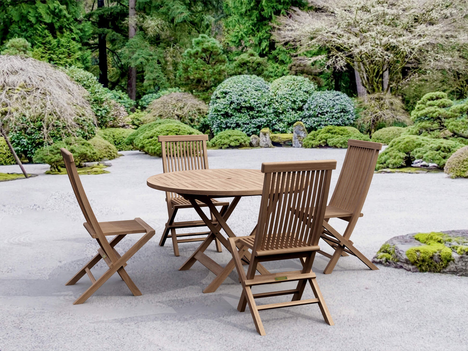 Classic Bahama 5 - Pieces Folding Dining Set - Ocklawaha Outpost