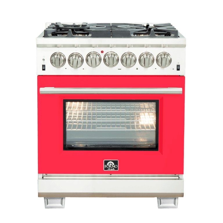 FORNO Capriasca 30″ Freestanding Dual Fuel Range - Ocklawaha Outpost