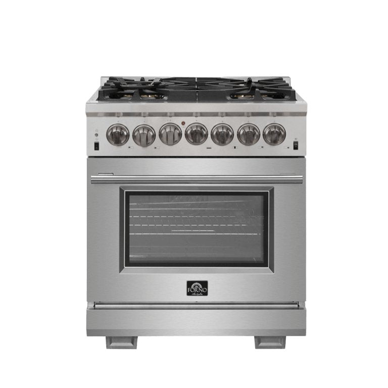 FORNO Capriasca 30″ Freestanding Dual Fuel Range - Ocklawaha Outpost