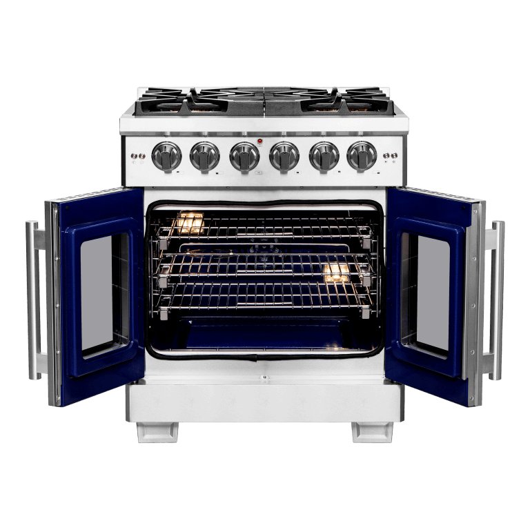 Forno Capriasca 30" Freestanding French Door Gas Range - Ocklawaha Outpost