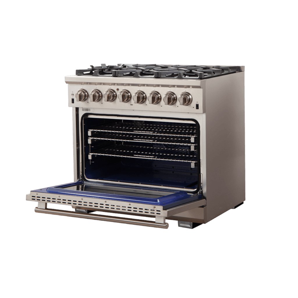 FORNO Capriasca 36″ Freestanding Dual Fuel Range - Ocklawaha Outpost