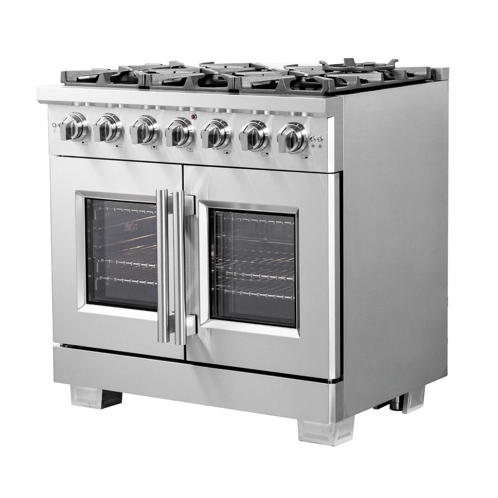 Forno Capriasca 36" Freestanding French Door Gas Range - Ocklawaha Outpost