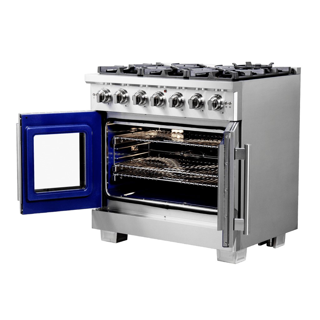 Forno Capriasca 36" Freestanding French Door Gas Range - Ocklawaha Outpost