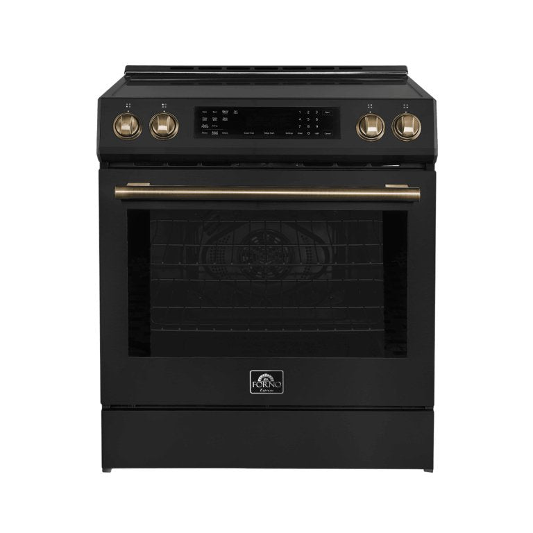 FORNO – Espresso Donatello 30-Inch Slide-In Induction Range Black - Ocklawaha Outpost