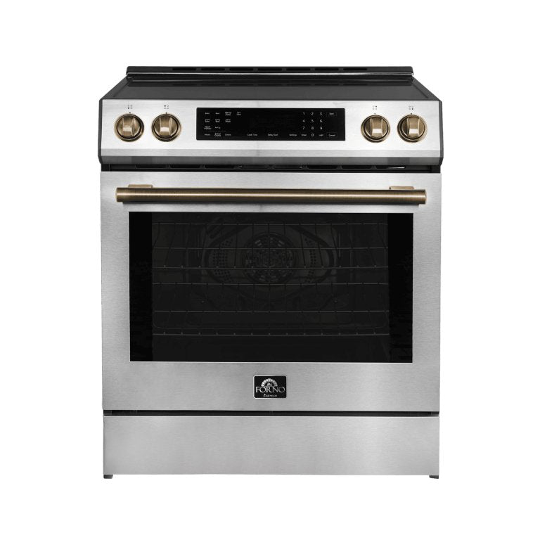 FORNO – Espresso Donatello 30-Inch Slide-In Induction Range Stainless-Steel - Ocklawaha Outpost