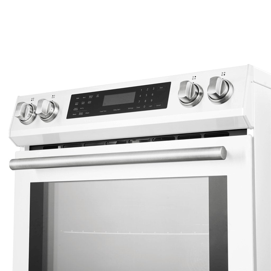 FORNO – Espresso Donatello 30-Inch Slide-In Induction Range White - Ocklawaha Outpost