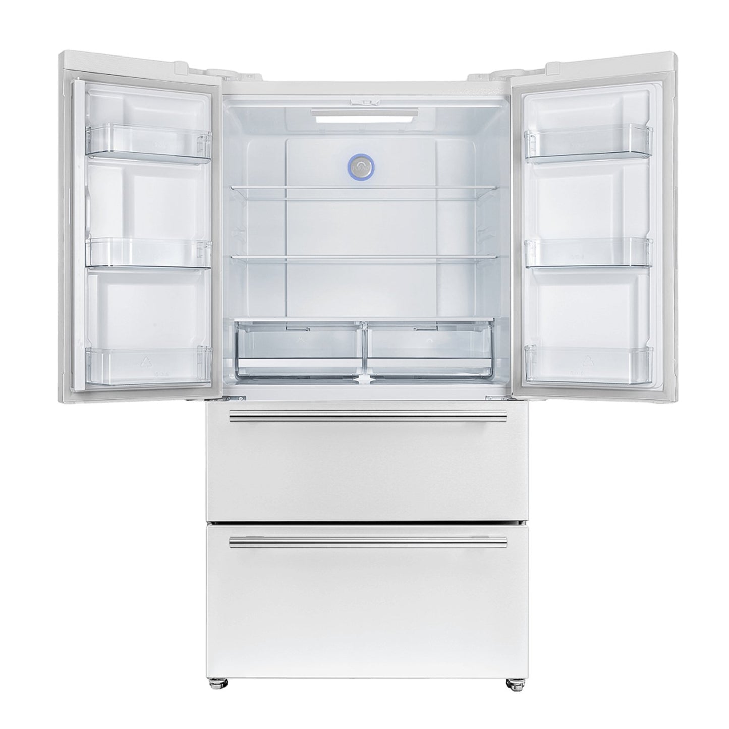 FORNO Espresso Moena 36-inch French Door Refrigerator in White, 19.2 Cu.ft - Ocklawaha Outpost