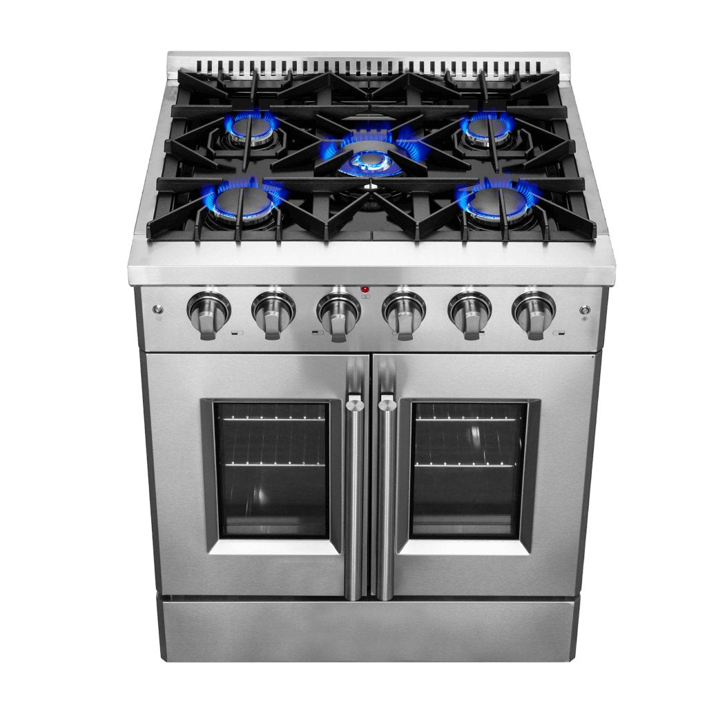 FORNO Galiano 30″ Freestanding French Door Gas Range - Ocklawaha Outpost