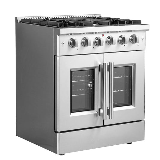 FORNO Galiano 30″ Freestanding French Door Gas Range - Ocklawaha Outpost