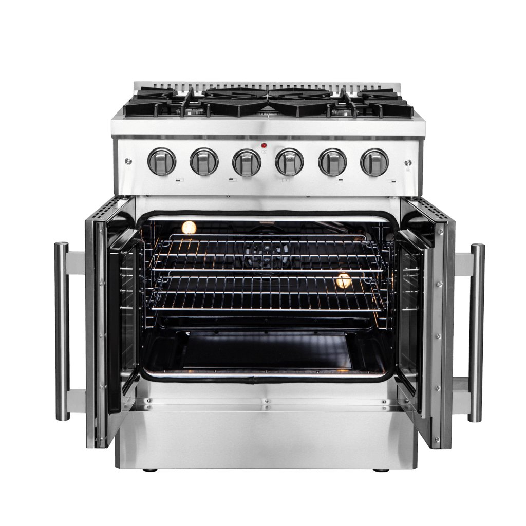 FORNO Galiano 30″ Freestanding French Door Gas Range - Ocklawaha Outpost