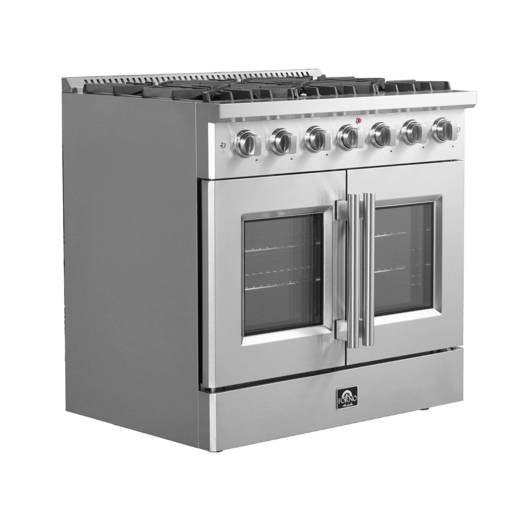 FORNO Galiano 36″ Freestanding French Door Gas Range - Ocklawaha Outpost