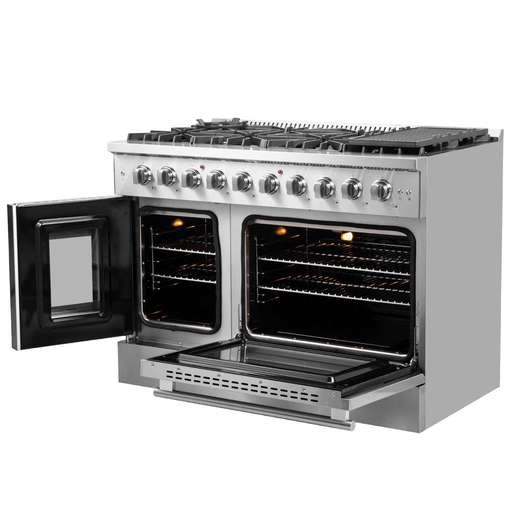 FORNO Galiano 48″ Freestanding French Door Gas Range - Ocklawaha Outpost