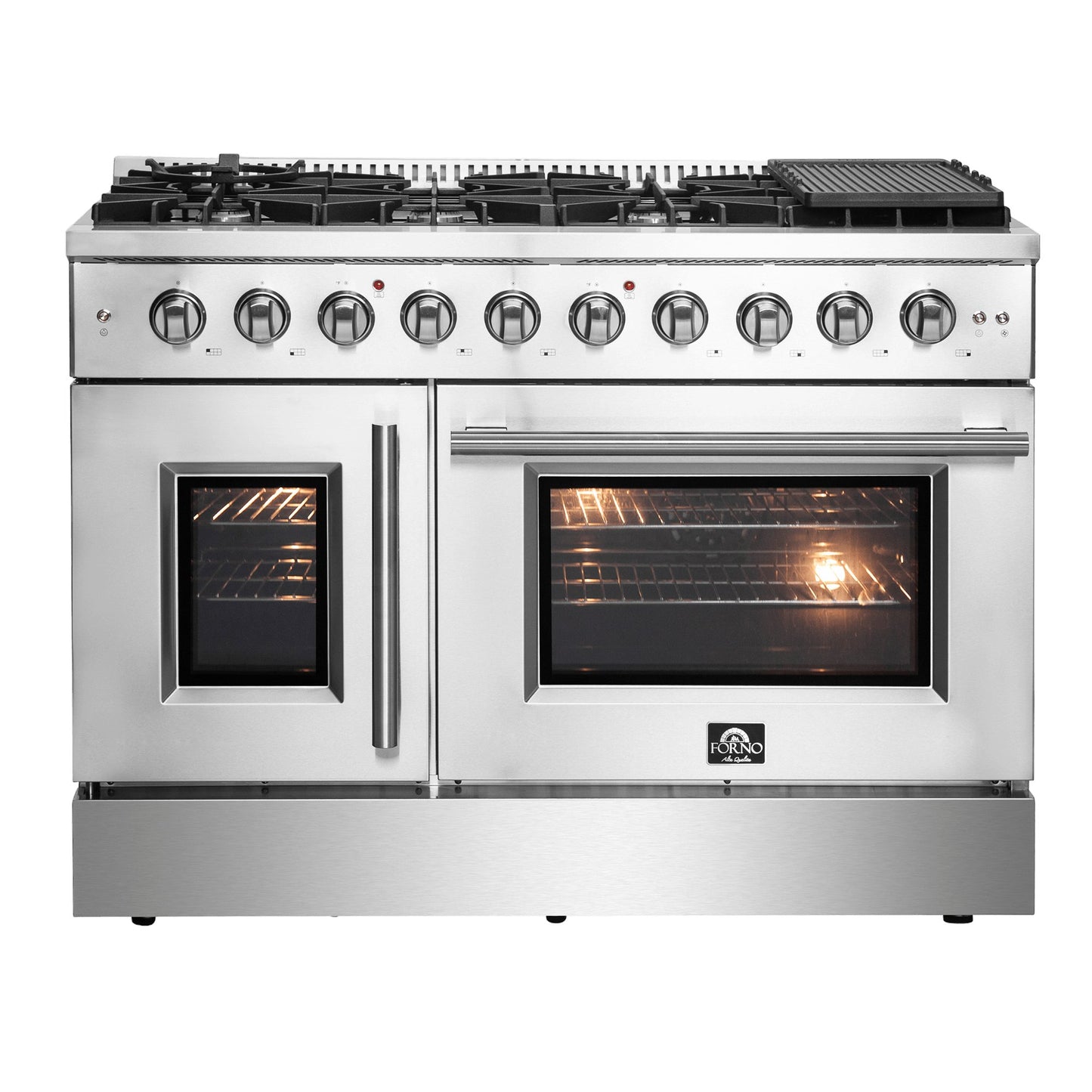 FORNO Galiano 48″ Freestanding French Door Gas Range - Ocklawaha Outpost