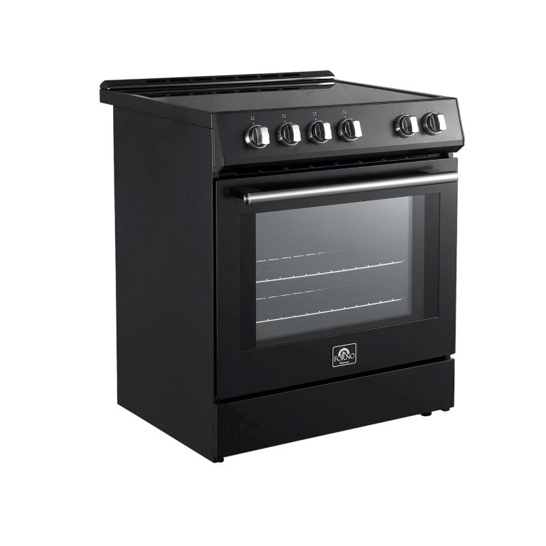 FORNO Leonardo Espresso 30″ Electric Range Black - Ocklawaha Outpost