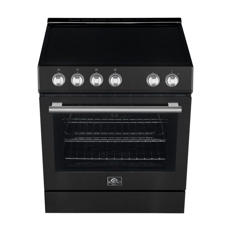 FORNO Leonardo Espresso 30″ Electric Range Black - Ocklawaha Outpost