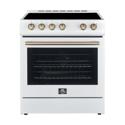 FORNO Leonardo Espresso 30″ Electric Range White - Ocklawaha Outpost