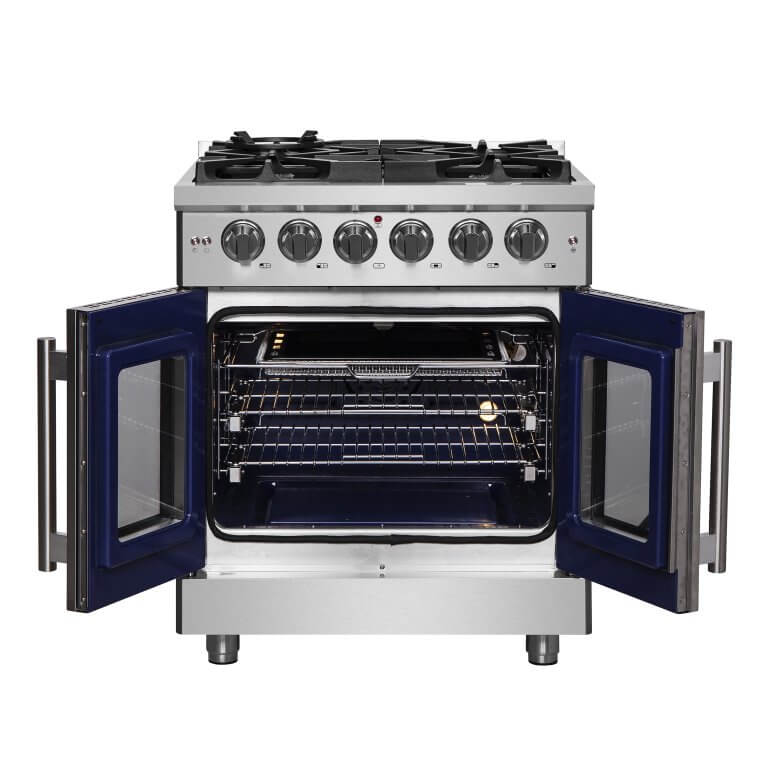 FORNO Massimo 30″ Freestanding French Door Dual Fuel Range - Ocklawaha Outpost