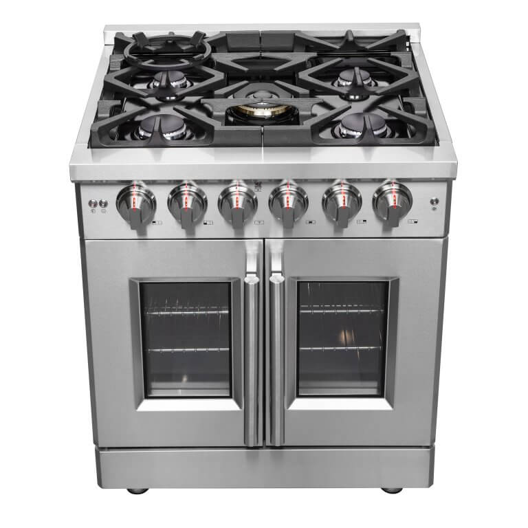 FORNO Massimo 30″ Freestanding French Door Dual Fuel Range - Ocklawaha Outpost