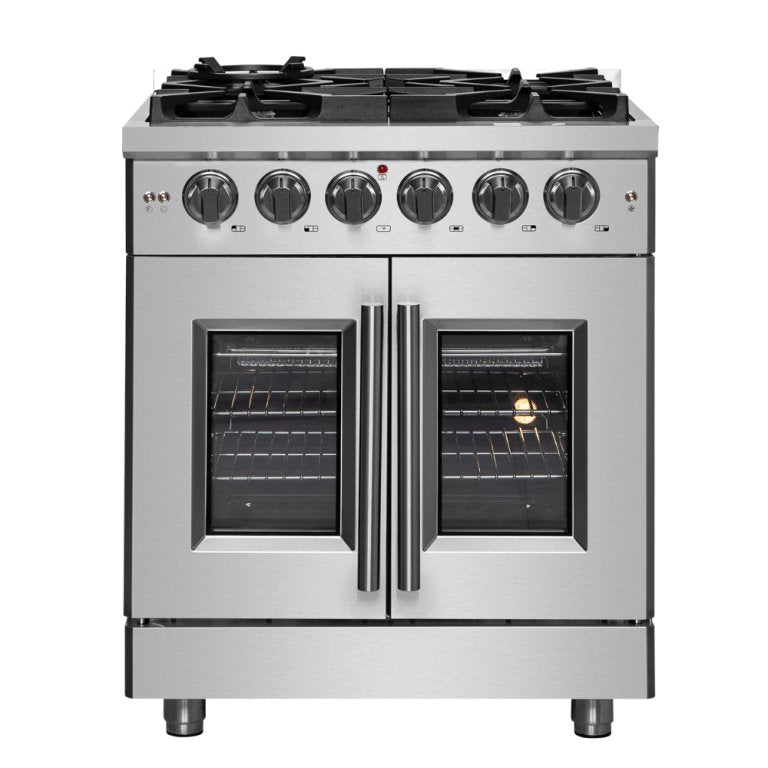 FORNO Massimo 30″ Freestanding French Door Dual Fuel Range - Ocklawaha Outpost