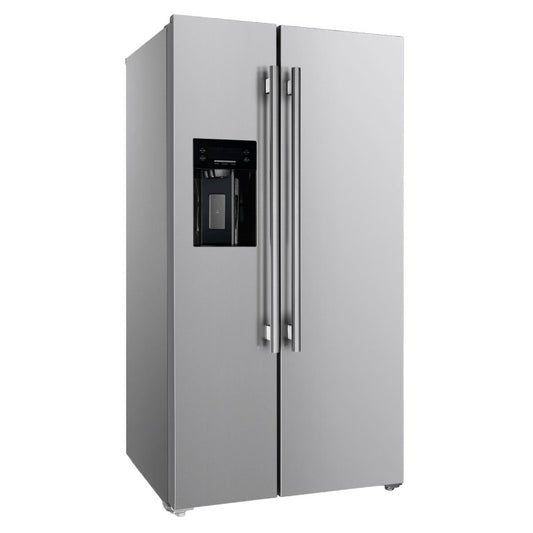 FORNO Salerno 36″ Side by Side 20 Cu.Ft Stainless Steel Refrigerator with Ice Maker - Ocklawaha Outpost