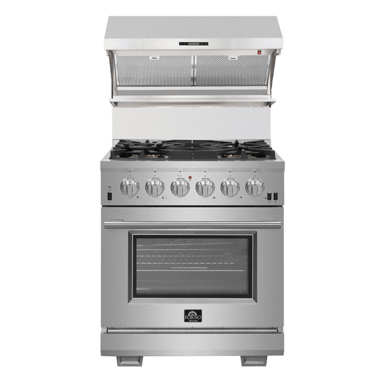 FORNO Savona – 30″ Wall Mount Range Hood with Hybrid Filters & Back Splash - Ocklawaha Outpost