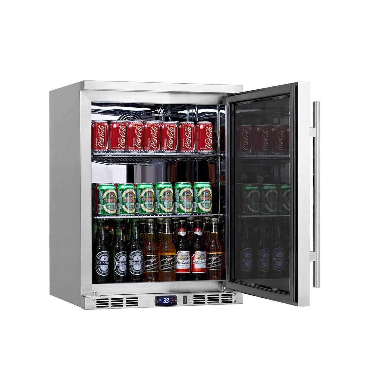 Outdoor Beer Fridge Cooler Stainless Steel 24 Inch By KingsBottle - Ocklawaha Outpost