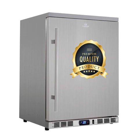 Outdoor Beer Fridge Cooler Stainless Steel 24 Inch By KingsBottle - Ocklawaha Outpost