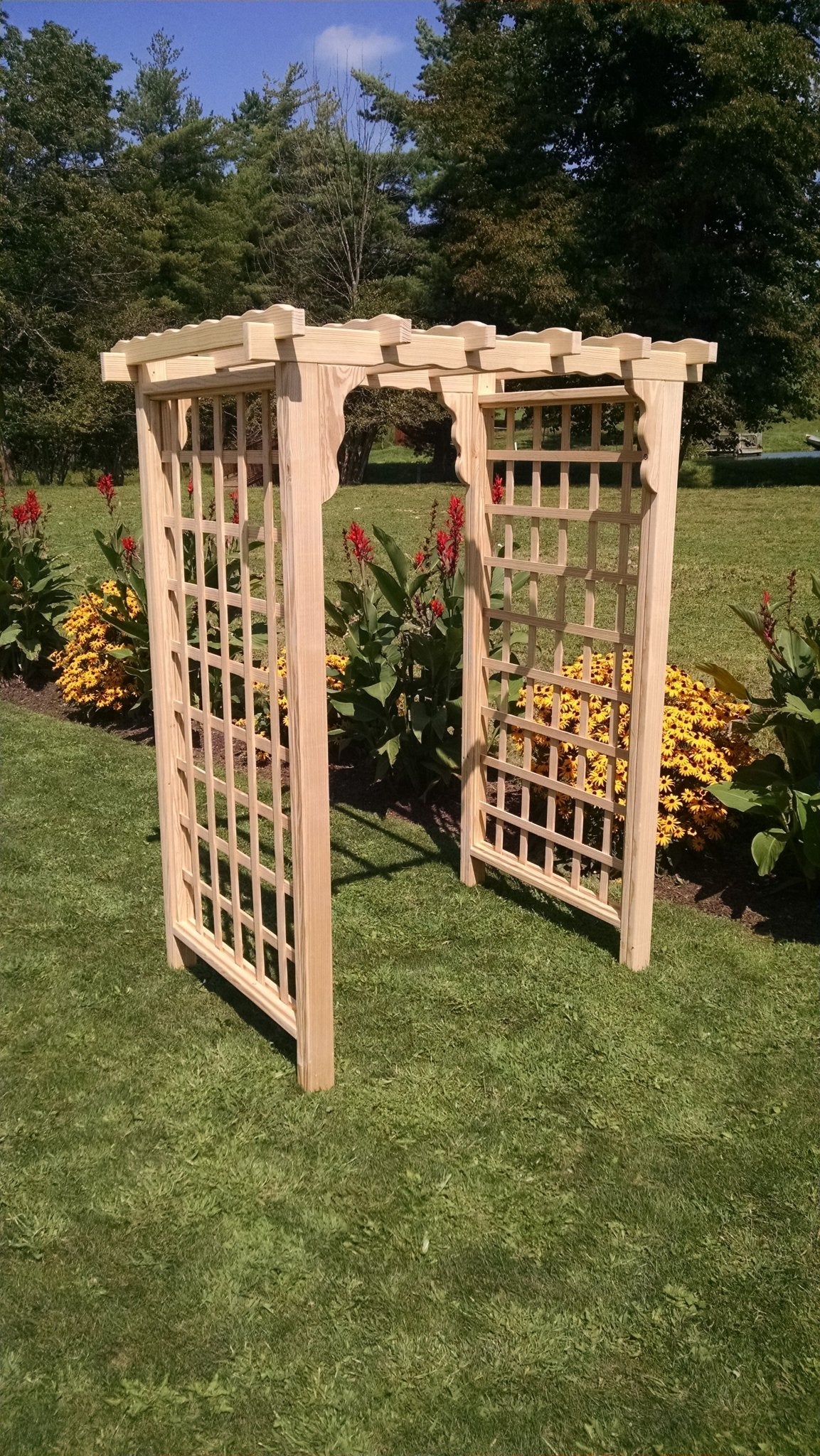 The 4ft Lexington Arbor: Discover Amish Crafted Timeless Elegance for Your Outdoor Oasis - Ocklawaha Outpost