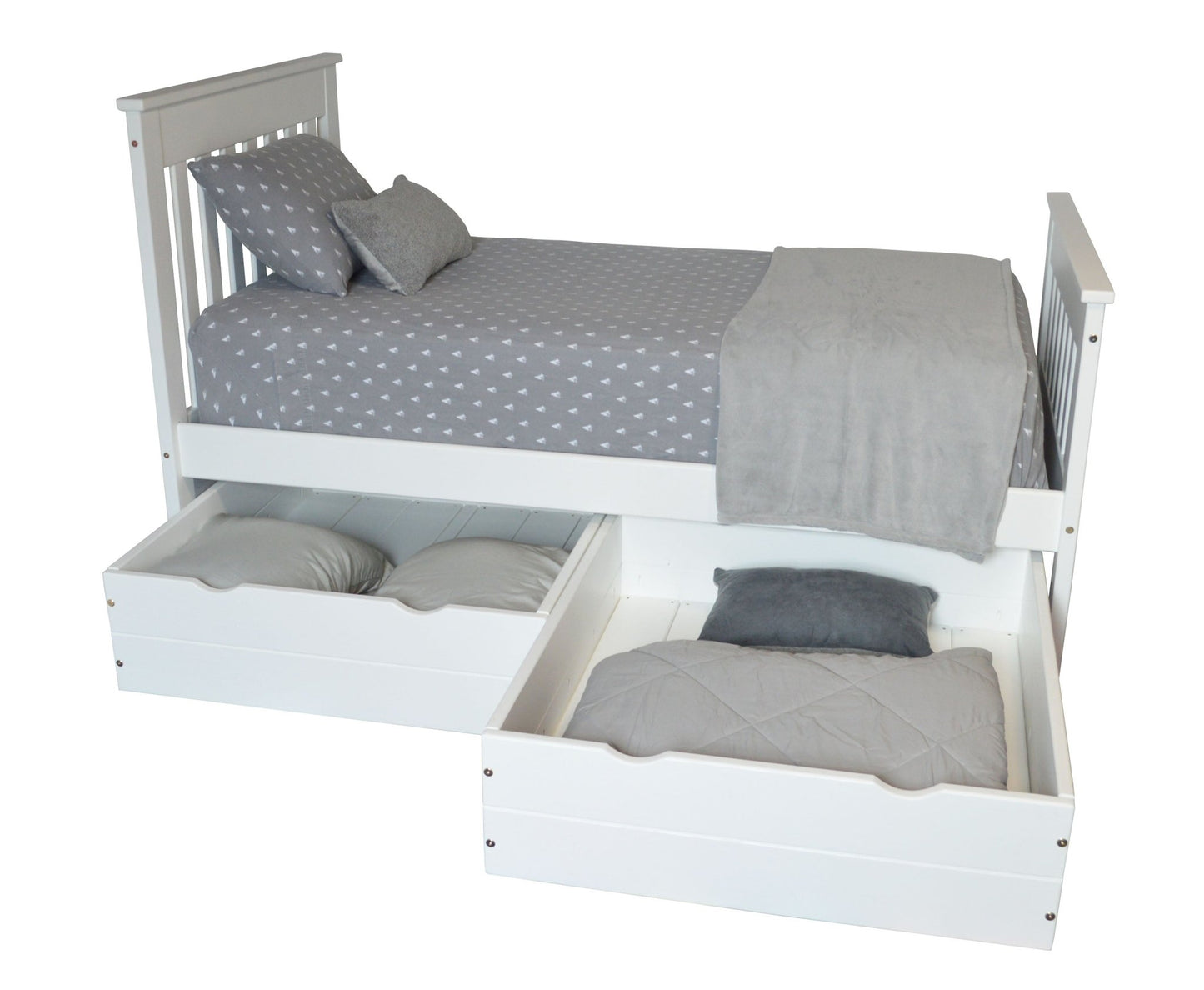 Twin Harmony Bed With Double Drawers - Ocklawaha Outpost