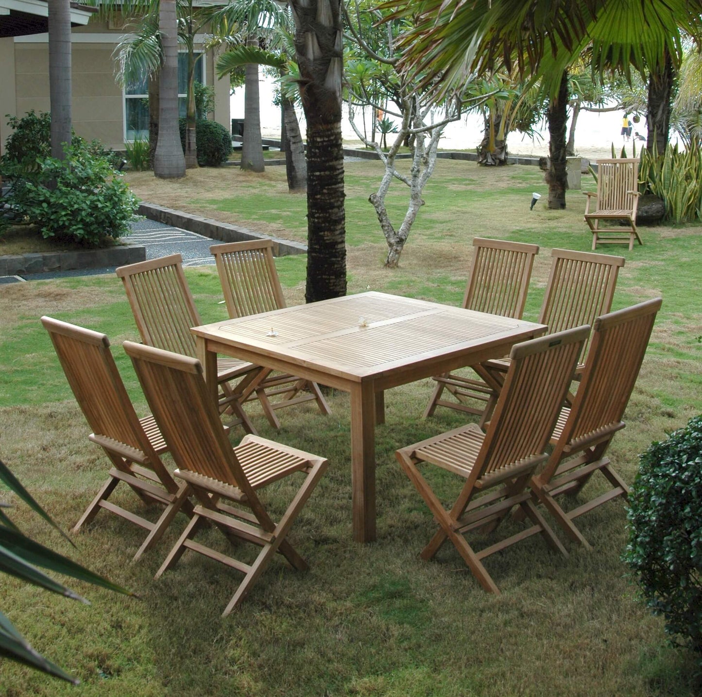 Windsor Classic Chair 9 - Pieces Folding Dining Set - Ocklawaha Outpost