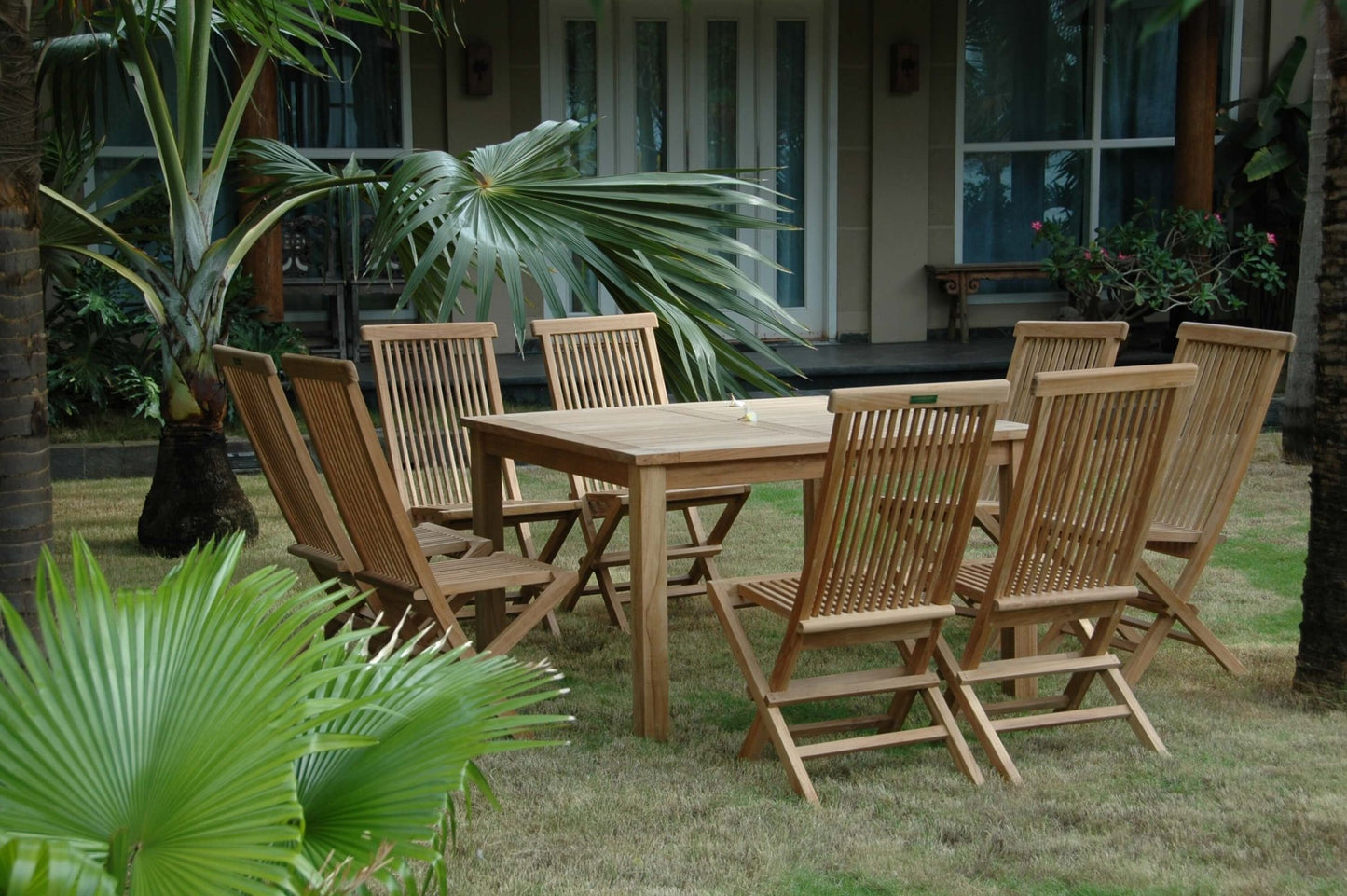 Windsor Classic Chair 9 - Pieces Folding Dining Set - Ocklawaha Outpost